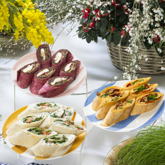 18 wraps végétariens 