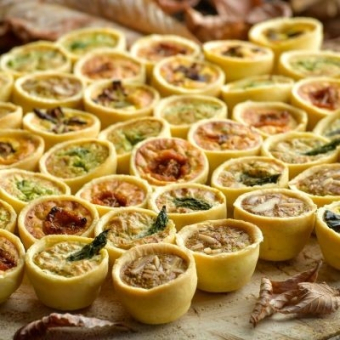 48 mini quiches végétariennes