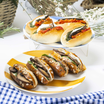 8 mini sandwichs végétariens 