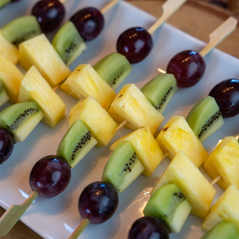 15 brochettes de fruits de saison Automne