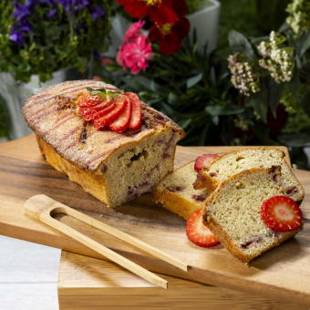 Cake aux fruits rouges