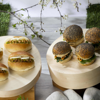8 mini sandwichs végétariens 