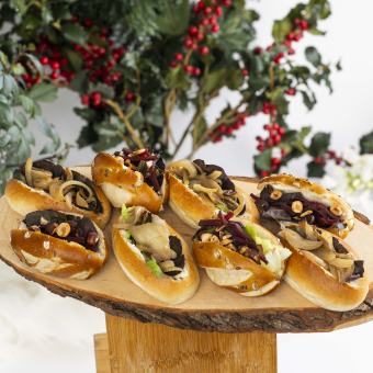 8 mini sandwichs végétariens 