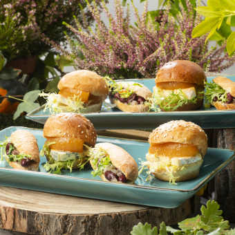 8 mini sandwichs végétariens 