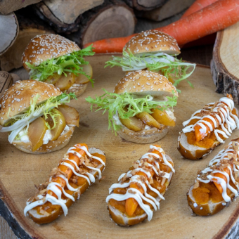 8 mini sandwichs végétariens 