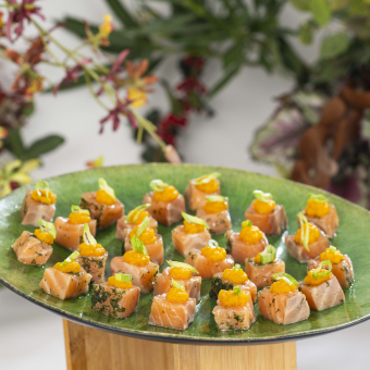 Plateau de saumon gravlax à l'aneth