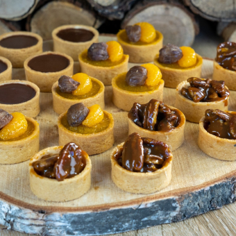 Assortiment de 20 mini tartes assorties 