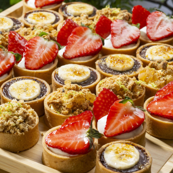 Assortiment de 30 mini tartes assorties 