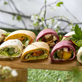 18 wraps végétariens 