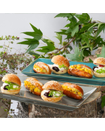 8 mini sandwichs végétariens 